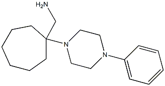 [1-(4-phenylpiperazin-1-yl)cycloheptyl]methanamine Struktur