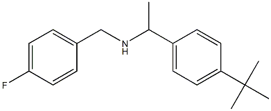 [1-(4-tert-butylphenyl)ethyl][(4-fluorophenyl)methyl]amine Structure