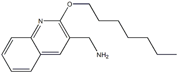 [2-(heptyloxy)quinolin-3-yl]methanamine 结构式