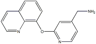 [2-(quinolin-8-yloxy)pyridin-4-yl]methanamine Structure