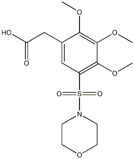 [2,3,4-trimethoxy-5-(morpholin-4-ylsulfonyl)phenyl]acetic acid