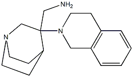 [3-(1,2,3,4-tetrahydroisoquinolin-2-yl)-1-azabicyclo[2.2.2]octan-3-yl]methanamine Structure