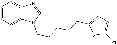 [3-(1H-1,3-benzodiazol-1-yl)propyl][(5-chlorothiophen-2-yl)methyl]amine Structure