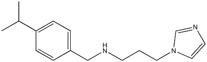 [3-(1H-imidazol-1-yl)propyl]({[4-(propan-2-yl)phenyl]methyl})amine 结构式