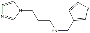 [3-(1H-imidazol-1-yl)propyl](thiophen-3-ylmethyl)amine Structure