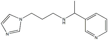 [3-(1H-imidazol-1-yl)propyl][1-(pyridin-3-yl)ethyl]amine 结构式