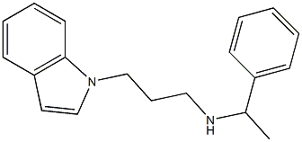 [3-(1H-indol-1-yl)propyl](1-phenylethyl)amine Structure