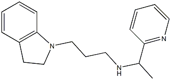 [3-(2,3-dihydro-1H-indol-1-yl)propyl][1-(pyridin-2-yl)ethyl]amine|
