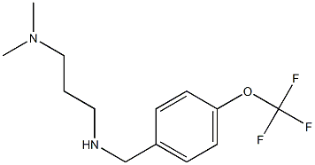 [3-(dimethylamino)propyl]({[4-(trifluoromethoxy)phenyl]methyl})amine|