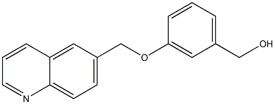 [3-(quinolin-6-ylmethoxy)phenyl]methanol 结构式