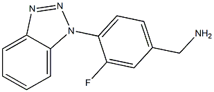 [4-(1H-1,2,3-benzotriazol-1-yl)-3-fluorophenyl]methanamine Struktur
