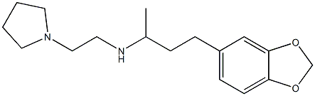 [4-(2H-1,3-benzodioxol-5-yl)butan-2-yl][2-(pyrrolidin-1-yl)ethyl]amine 结构式