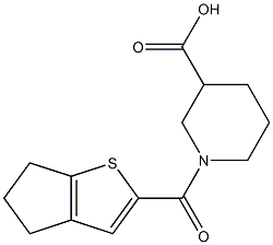 1-{4H,5H,6H-cyclopenta[b]thiophen-2-ylcarbonyl}piperidine-3-carboxylic acid|