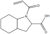1-acryloyloctahydro-1H-indole-2-carboxylic acid 化学構造式