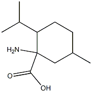 1-amino-2-isopropyl-5-methylcyclohexanecarboxylic acid Struktur