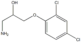 1-amino-3-(2,4-dichlorophenoxy)propan-2-ol Structure