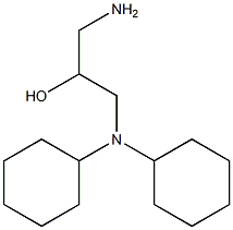 1-amino-3-(dicyclohexylamino)propan-2-ol Structure