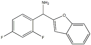1-benzofuran-2-yl(2,4-difluorophenyl)methanamine Structure