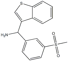 1-benzothiophen-3-yl(3-methanesulfonylphenyl)methanamine