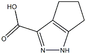 1H,4H,5H,6H-cyclopenta[c]pyrazole-3-carboxylic acid 结构式