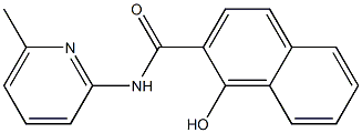 1-hydroxy-N-(6-methylpyridin-2-yl)naphthalene-2-carboxamide,,结构式