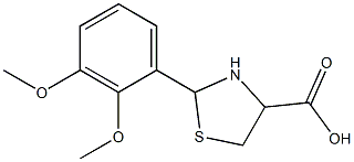2-(2,3-dimethoxyphenyl)-1,3-thiazolidine-4-carboxylic acid