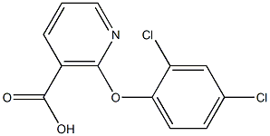 2-(2,4-dichlorophenoxy)nicotinic acid Struktur