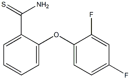 2-(2,4-difluorophenoxy)benzene-1-carbothioamide Struktur