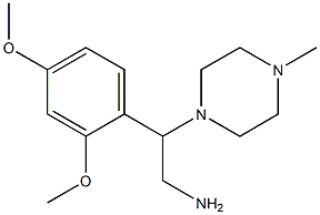 2-(2,4-dimethoxyphenyl)-2-(4-methylpiperazin-1-yl)ethanamine,,结构式