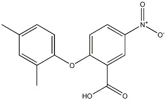 2-(2,4-dimethylphenoxy)-5-nitrobenzoic acid Structure