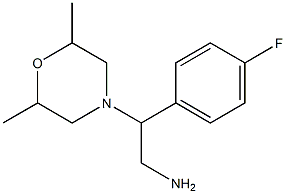 2-(2,6-dimethylmorpholin-4-yl)-2-(4-fluorophenyl)ethanamine Structure