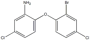 2-(2-bromo-4-chlorophenoxy)-5-chloroaniline,,结构式