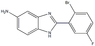 2-(2-bromo-5-fluorophenyl)-1H-benzimidazol-5-amine Structure
