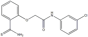 2-(2-carbamothioylphenoxy)-N-(3-chlorophenyl)acetamide Structure