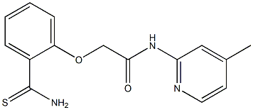 2-(2-carbamothioylphenoxy)-N-(4-methylpyridin-2-yl)acetamide Structure