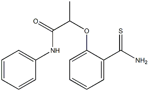 2-(2-carbamothioylphenoxy)-N-phenylpropanamide|