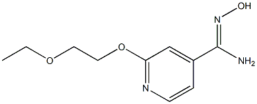 2-(2-ethoxyethoxy)-N'-hydroxypyridine-4-carboximidamide Structure
