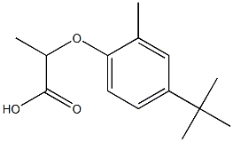 2-(4-tert-butyl-2-methylphenoxy)propanoic acid Struktur