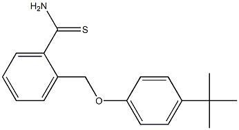 2-(4-tert-butylphenoxymethyl)benzene-1-carbothioamide Struktur