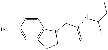 2-(5-amino-2,3-dihydro-1H-indol-1-yl)-N-(butan-2-yl)acetamide