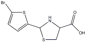 2-(5-bromothien-2-yl)-1,3-thiazolidine-4-carboxylic acid Structure