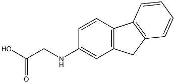 2-(9H-fluoren-2-ylamino)acetic acid Structure