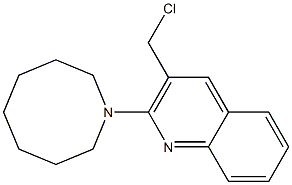 2-(azocan-1-yl)-3-(chloromethyl)quinoline Structure