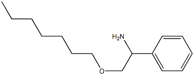 2-(heptyloxy)-1-phenylethan-1-amine Struktur