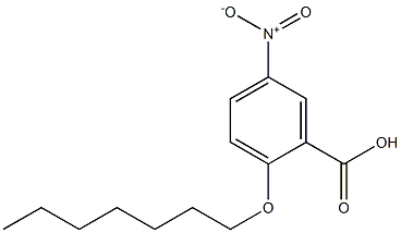 2-(heptyloxy)-5-nitrobenzoic acid 结构式