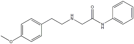 2-{[2-(4-methoxyphenyl)ethyl]amino}-N-phenylacetamide Structure