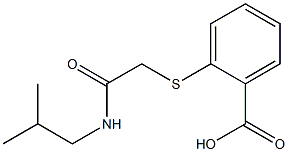 2-{[2-(isobutylamino)-2-oxoethyl]thio}benzoic acid Structure