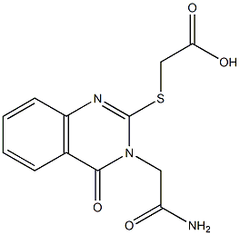 2-{[3-(carbamoylmethyl)-4-oxo-3,4-dihydroquinazolin-2-yl]sulfanyl}acetic acid