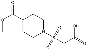 2-{[4-(methoxycarbonyl)piperidine-1-]sulfonyl}acetic acid|