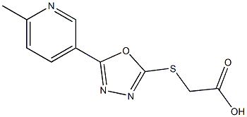 2-{[5-(6-methylpyridin-3-yl)-1,3,4-oxadiazol-2-yl]sulfanyl}acetic acid